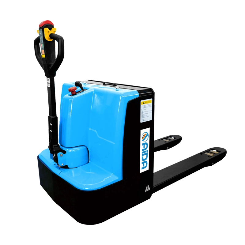 Wholesale EU Standard 1.5t 2000kg 2 T 6000lbs Stand on Lithium Battery Handling Semi Electric Power Pallet Truck