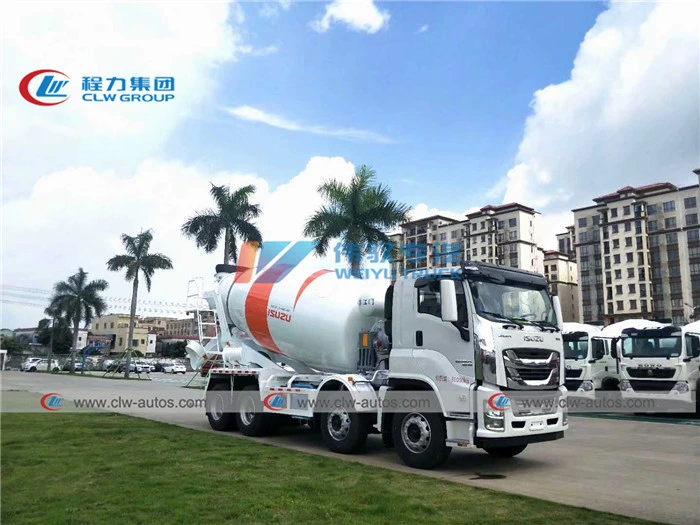 Japanese I Suzu Giga 8X4 Concrete Mixer Truck 15cbm 10cbm 12cbm Cement Mixer Truck